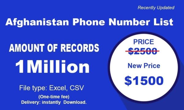 500K Afghanistan Phone Number