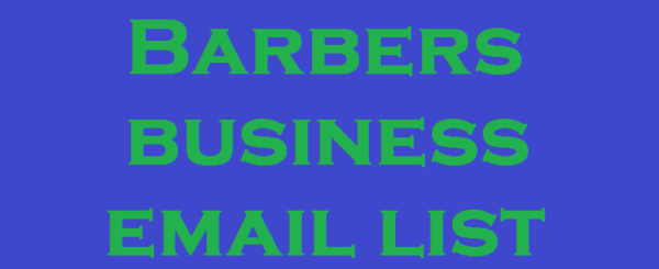 Barbers business email list