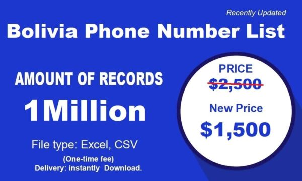 500K Test Bolivia Phone Number