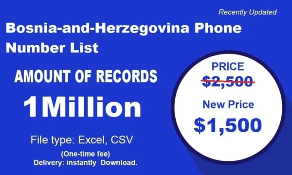 Bosnia and Herzegovina Phone Number 3 Million