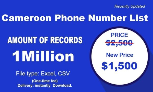 500K Test Cameroon Phone Number