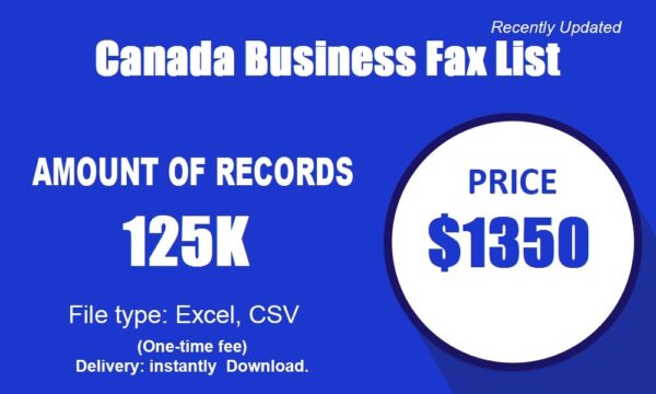 Canada Business Fax List Trial