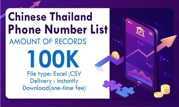 Chinese Thailand Phone Number Business Order