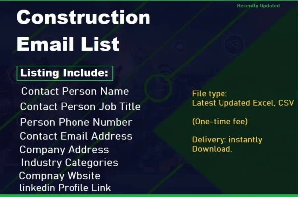 Construction Email List