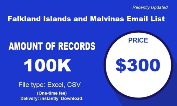 Falkland Islands and Malvinas Consumer Email List