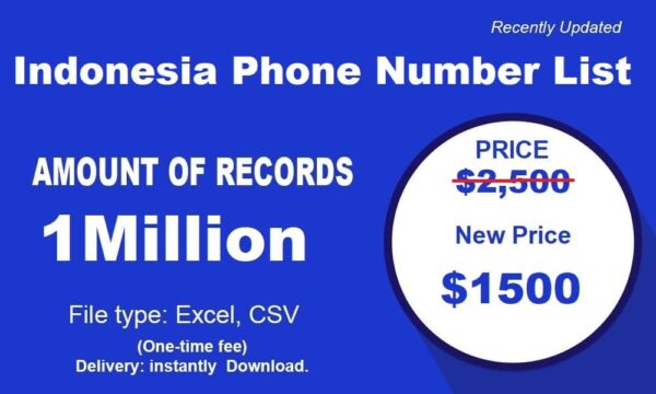 1 Million Full Indonesia Phone Number