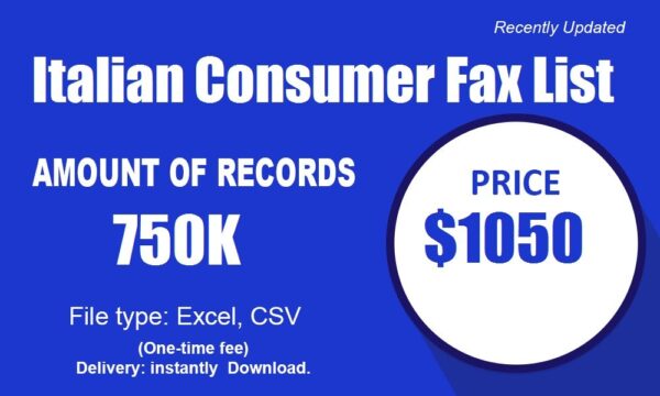 Italian Consumer Fax List