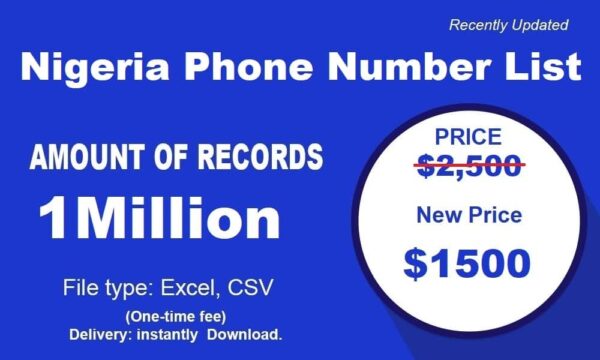 500K Test Nigeria Phone Number