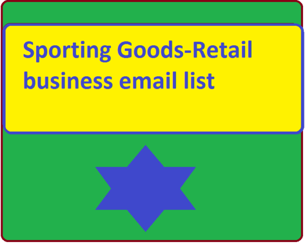 Sporting Goods-Retail business email list