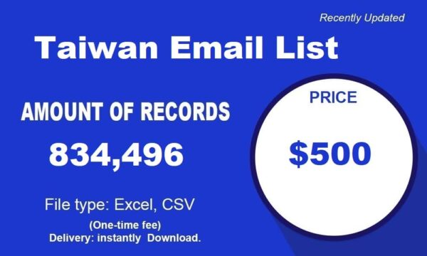 Taiwan Consumer Email List