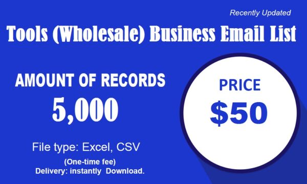 Tools (Wholesale) Business Email List