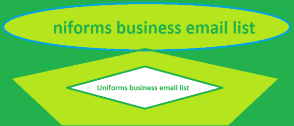 Uniforms business email list