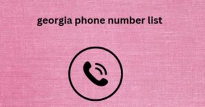 georgia phone number list