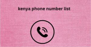 kenya phone number list